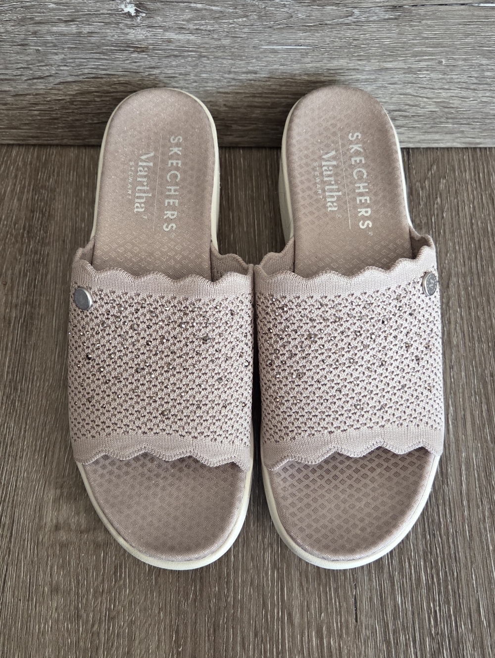 Skechers Martha Stewart Pier-Lite Lite Essence Wedge Sandal Sz 9 - Picture 4 of 9